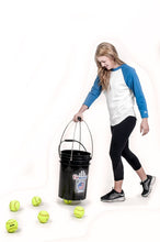 Load image into Gallery viewer, Pick-UpBucket - Baseball, Softball & Tennis Ball Hopper with Padded Lid